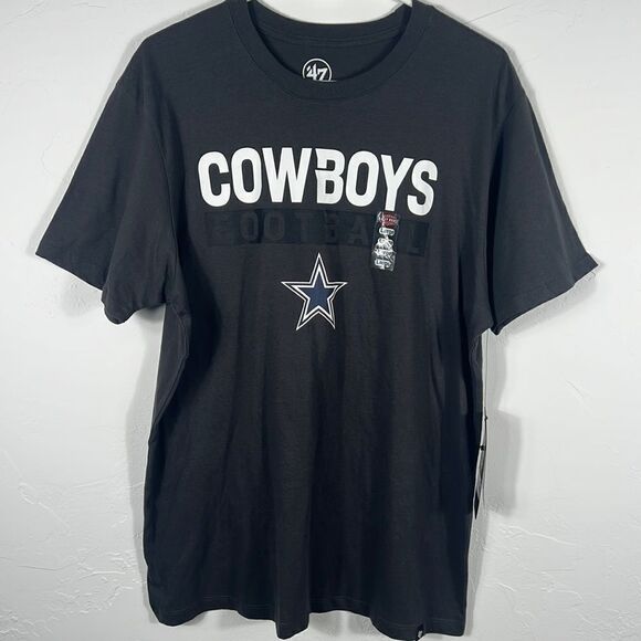 🔥🏈 “NWT” DALLAS COWBOYS FOOTBALL ‘47 Brand -Charcoal - Mens Large - NEW - Picture 1 of 7